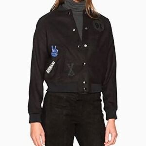 Armani Exchange Black Varsity Jacket